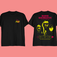 Vorverkauf: Proseccolaune „Radio Raubkatze" Shirt (black)